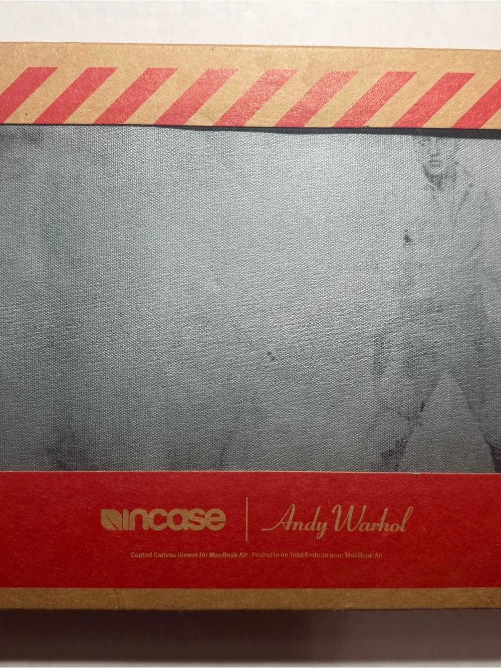 Incase x Andy Warhol Coated Canvas Laptop Sleeve in Charcoal for Macbook Air 11”